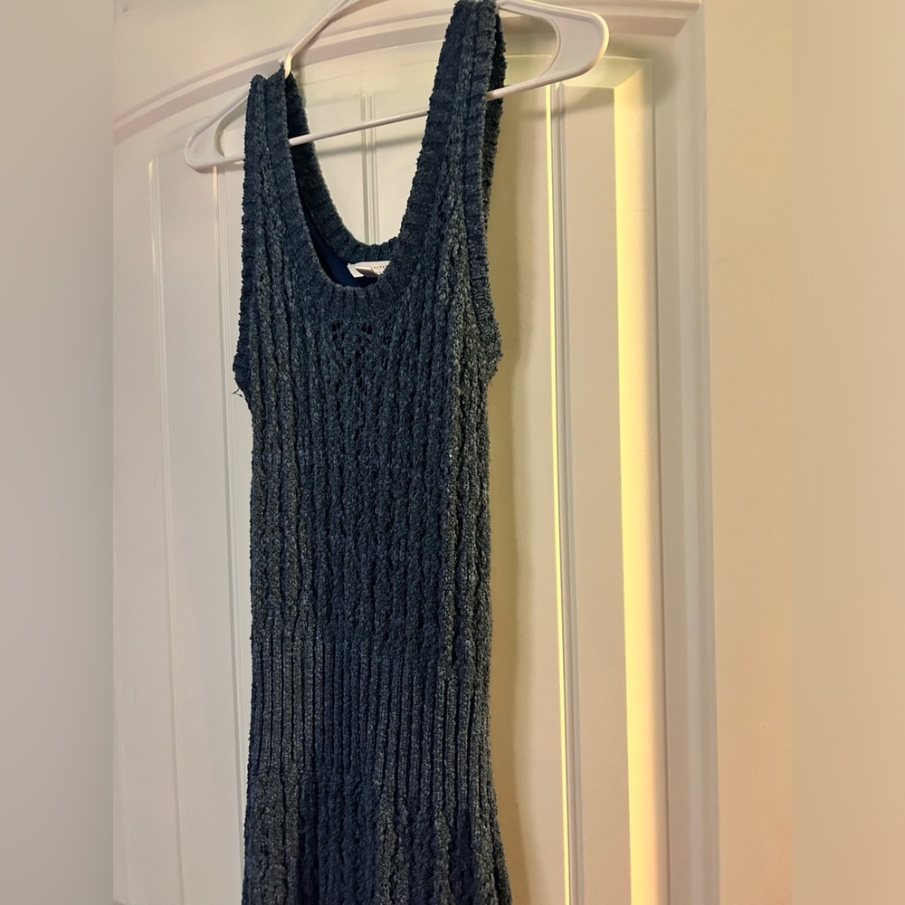 Maxi Lauren Conrad Sweater Dress in Navy